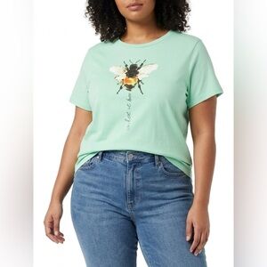Women's Casual Bumblebee Tee - Green